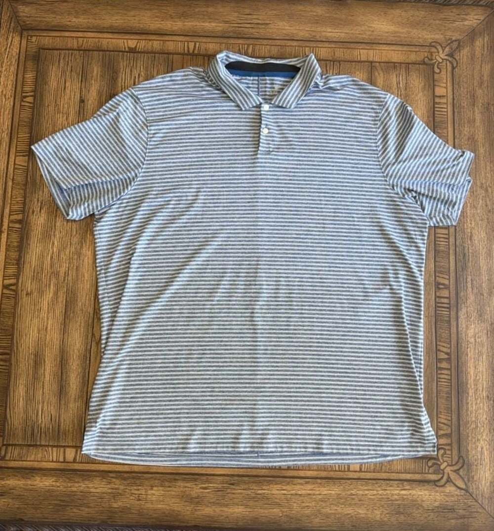 Nike Tiger Woods Collection Dri-FIT Striped Polo Shirt XXL